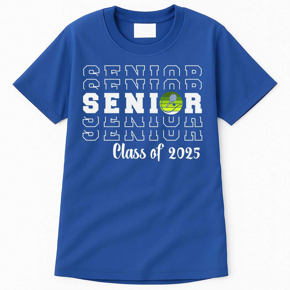 Senior 2025 Family Class Of 2025 Tennis Graduation Great Gift Tall T-Shirt