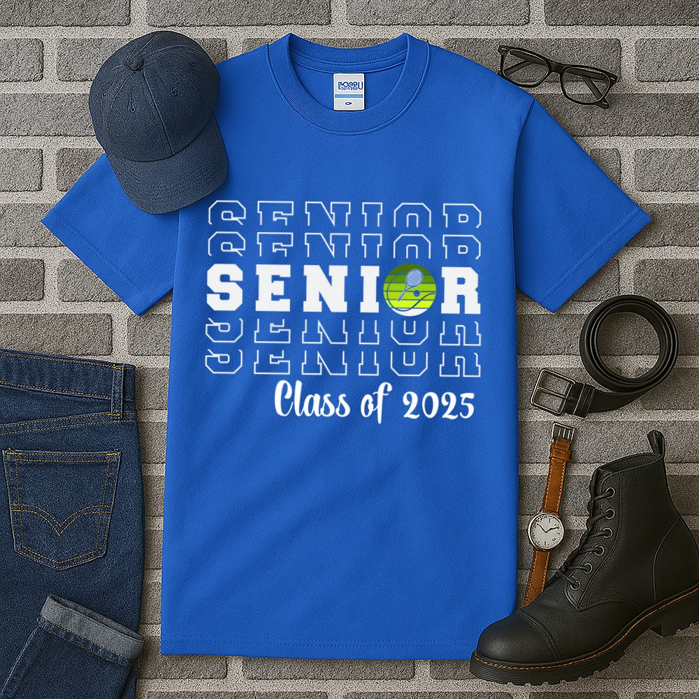 Senior 2025 Family Class Of 2025 Tennis Graduation Great Gift Tall T-Shirt