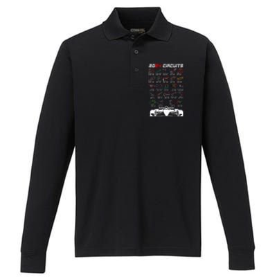 Schedule 2024 Formula Racing Track Formula Car Formula Fan Performance Long Sleeve Polo