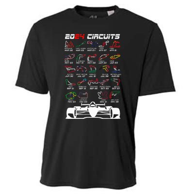 Schedule 2024 Formula Racing Track Formula Car Formula Fan Cooling Performance Crew T-Shirt