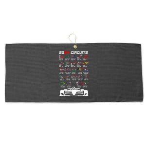 Schedule 2024 Formula Racing Track Formula Car Formula Fan Large Microfiber Waffle Golf Towel