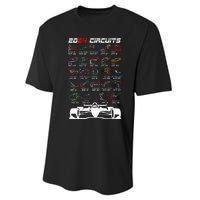 Schedule 2024 Formula Racing Track Formula Car Formula Fan Performance Sprint T-Shirt