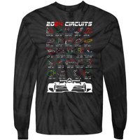 Schedule 2024 Formula Racing Track Formula Car Formula Fan Tie-Dye Long Sleeve Shirt