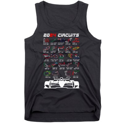 Schedule 2024 Formula Racing Track Formula Car Formula Fan Tank Top