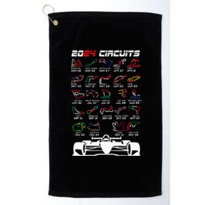 Schedule 2024 Formula Racing Track Formula Car Formula Fan Platinum Collection Golf Towel