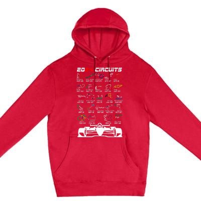 Schedule 2024 Formula Racing Track Formula Car Formula Fan Premium Pullover Hoodie