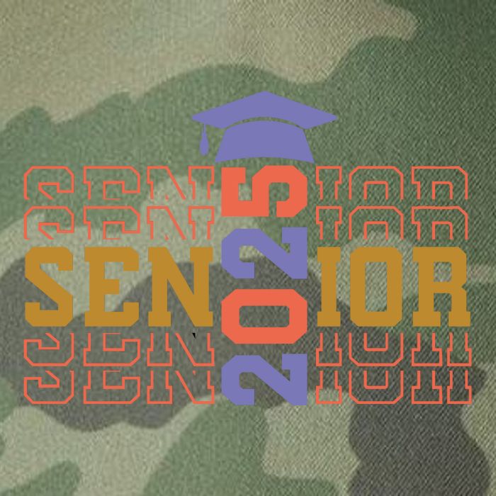 Senior 2025 Front And Back Design Legacy Tie Dye Trucker Hat