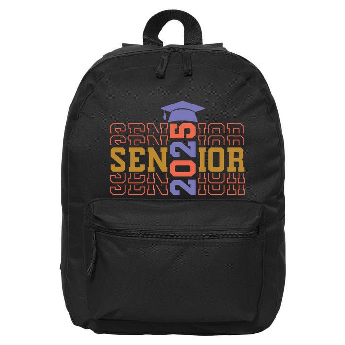 Senior 2025 Front And Back Design 16 in Basic Backpack