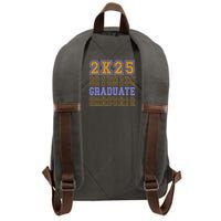 Senior 2025 Front And Back Design Cotton Canvas Backpack
