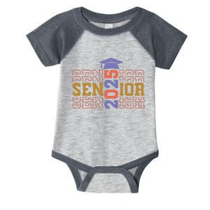 Senior 2025 Front And Back Design Infant Baby Jersey Bodysuit