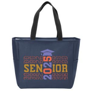 Senior 2025 Front And Back Design Zip Tote Bag