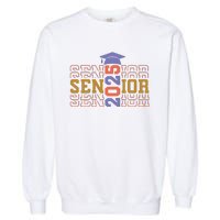 Senior 2025 Front And Back Design Garment-Dyed Sweatshirt