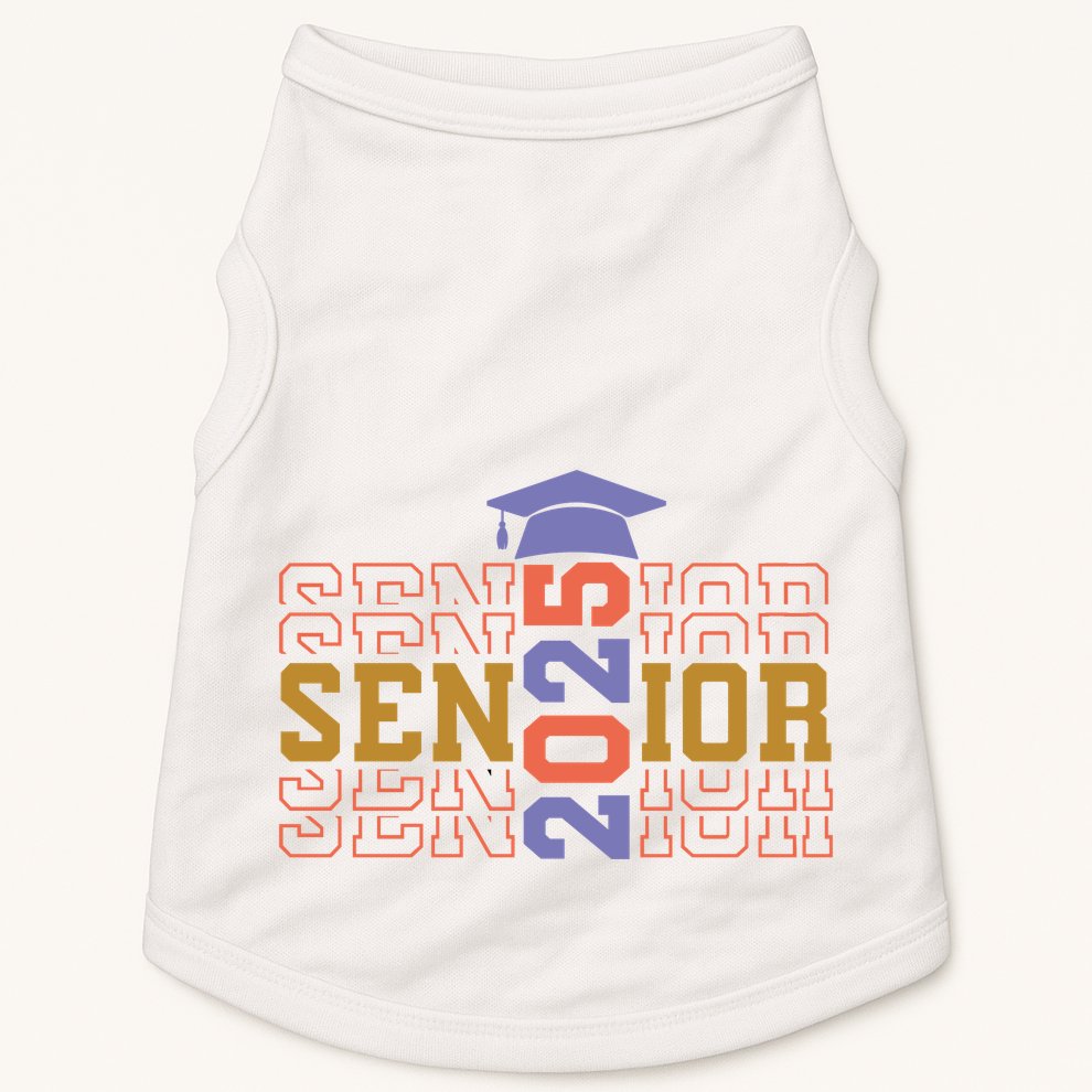 Senior 2025 Front And Back Design Doggie Tank