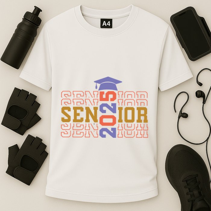Senior 2025 Front And Back Design Performance Shirt