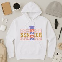 Senior 2025 Front And Back Design Hoodie