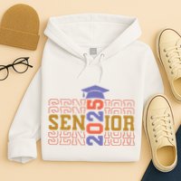 Senior 2025 Front And Back Design Hoodie