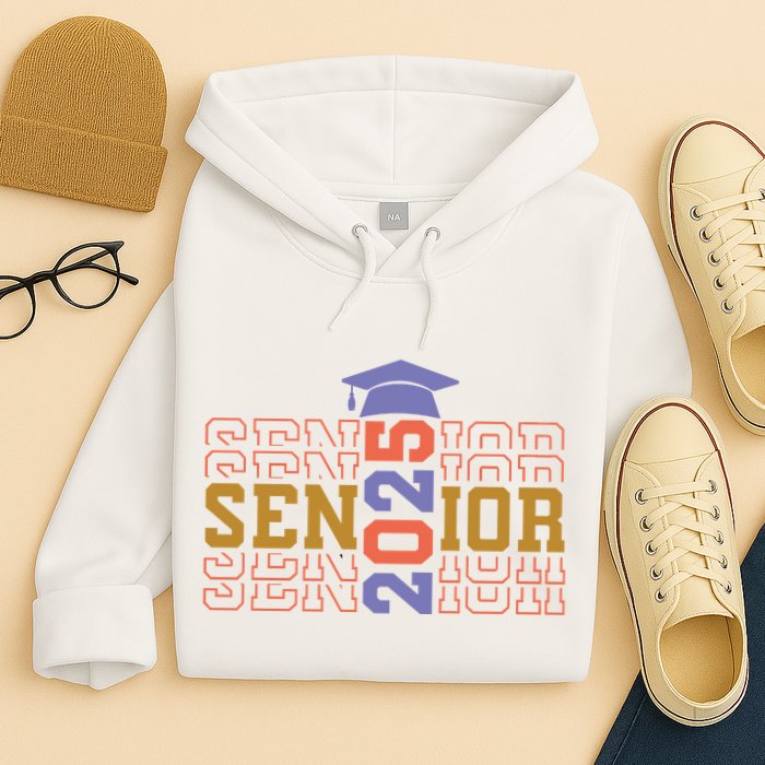 Senior 2025 Front And Back Design Hoodie