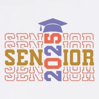 Senior 2025 Front And Back Design Hoodie