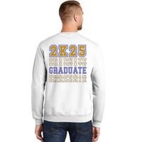 Senior 2025 Front And Back Design Sweatshirt