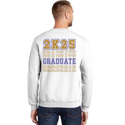 Senior 2025 Front And Back Design Sweatshirt