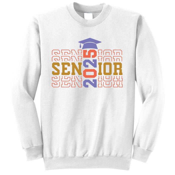 Senior 2025 Front And Back Design Sweatshirt