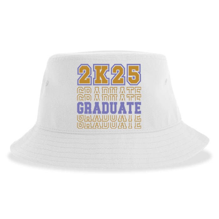 Senior 2025 Front And Back Design Sustainable Bucket Hat