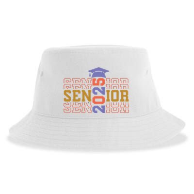 Senior 2025 Front And Back Design Sustainable Bucket Hat