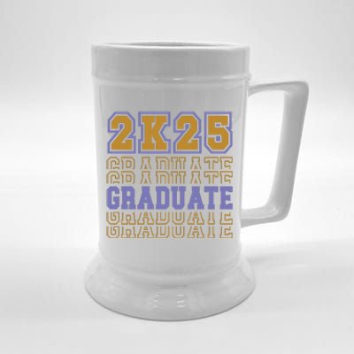 Senior 2025 Front And Back Design Beer Stein