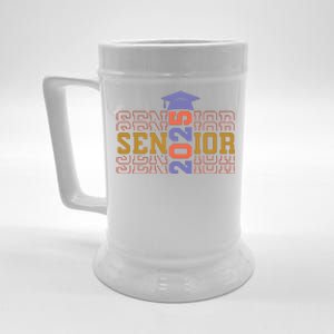 Senior 2025 Front And Back Design Beer Stein