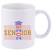 Senior 2025 Front And Back Design 11oz C Handle Ceramic Mug