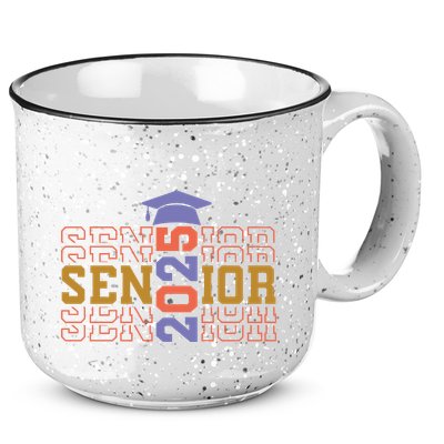 Senior 2025 Front And Back Design 15oz Campfire Ceramic Mug