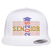 Senior 2025 Front And Back Design Flat Bill Trucker Hat