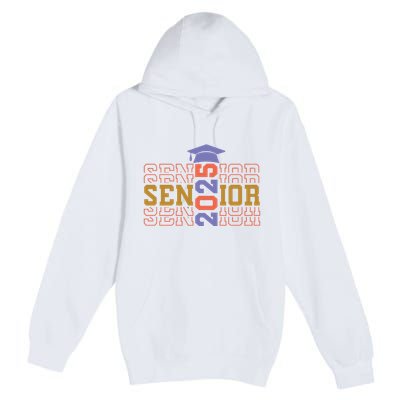 Senior 2025 Front And Back Design Premium Pullover Hoodie