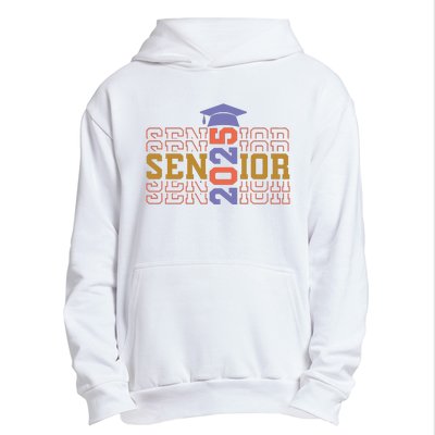 Senior 2025 Front And Back Design Urban Pullover Hoodie