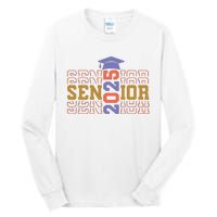 Senior 2025 Front And Back Design Tall Long Sleeve T-Shirt