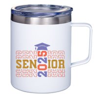 Senior 2025 Front And Back Design 12oz Stainless Steel Coffee Mug