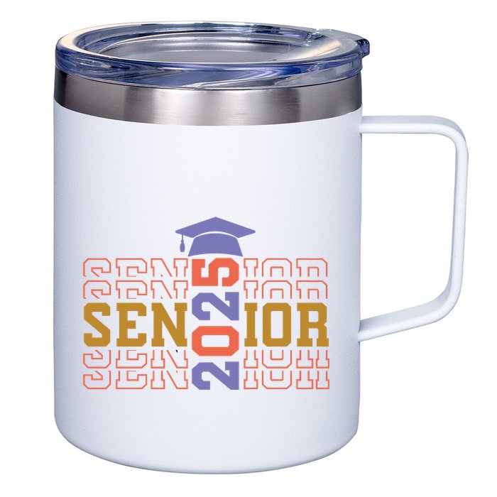 Senior 2025 Front And Back Design 12oz Stainless Steel Coffee Mug