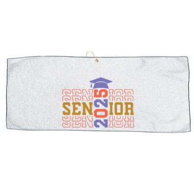 Senior 2025 Front And Back Design Large Microfiber Waffle Golf Towel
