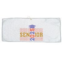 Senior 2025 Front And Back Design Large Microfiber Waffle Golf Towel