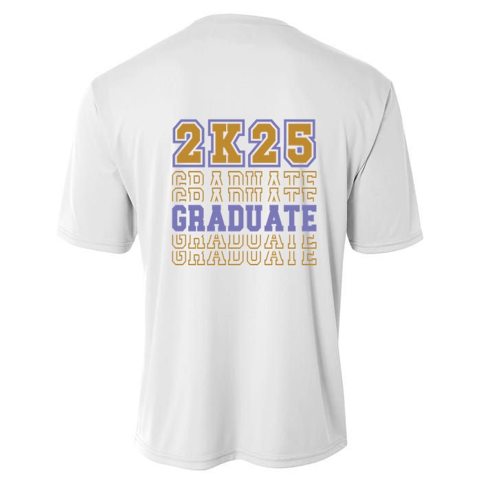 Senior 2025 Front And Back Design Youth Performance Sprint T-Shirt
