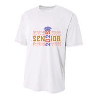 Senior 2025 Front And Back Design Youth Performance Sprint T-Shirt