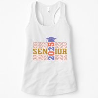 Senior 2025 Front And Back Design Womens Tank Top