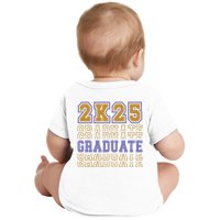 Senior 2025 Front And Back Design Baby Bodysuit