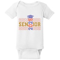 Senior 2025 Front And Back Design Baby Bodysuit