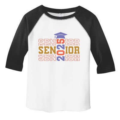 Senior 2025 Front And Back Design Toddler Fine Jersey T-Shirt