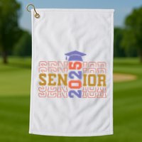Senior 2025 Front And Back Design Golf Towel