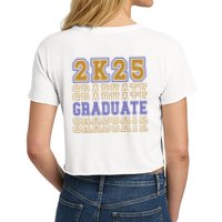 Senior 2025 Front And Back Design Crop Top