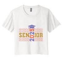 Senior 2025 Front And Back Design Crop Top