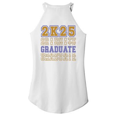 Senior 2025 Front And Back Design Women's Perfect Tri Rocker Tank