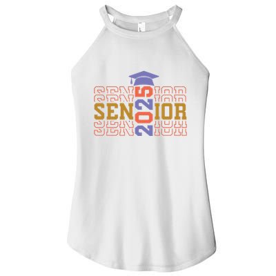 Senior 2025 Front And Back Design Women's Perfect Tri Rocker Tank